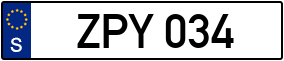 Trailer License Plate